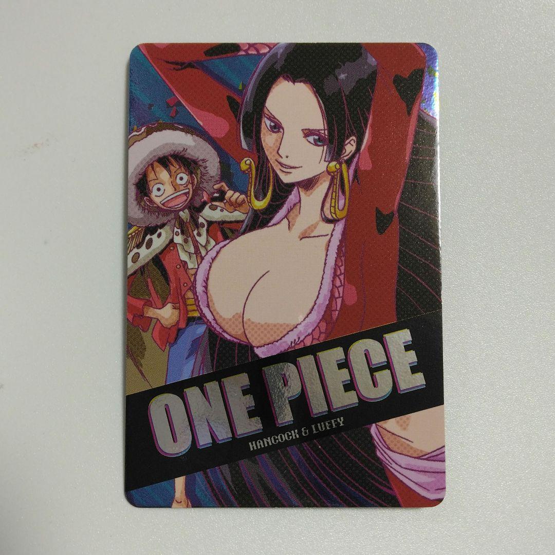ワンピース キャラメルポップコーン5th SPカード ハンコック ルフィ