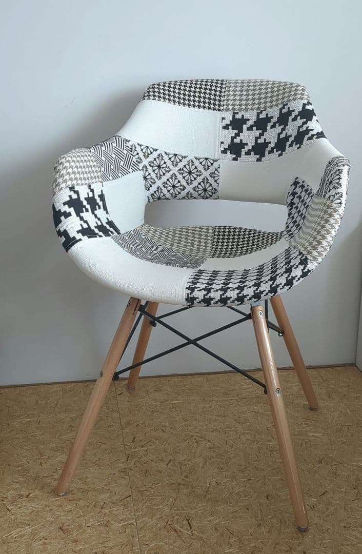 パッチワーク チェア モノトーン 椅子