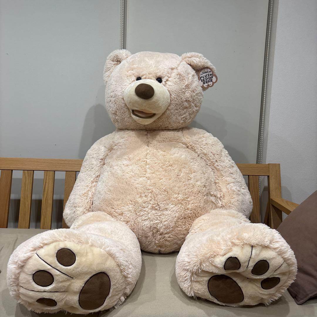 コストコくまPLUSHTEDDYBEARベージュ - メルカリ