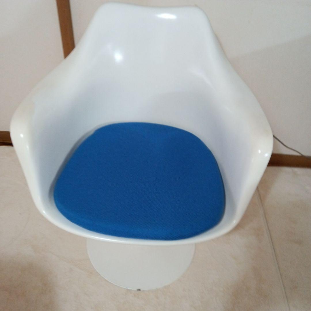 Knoll　チューリップチェア　ブルー　ビンテージチェア　アームチェア ノール / Knoll チューリップチェア ブルー ダイニングチェア エーロ
