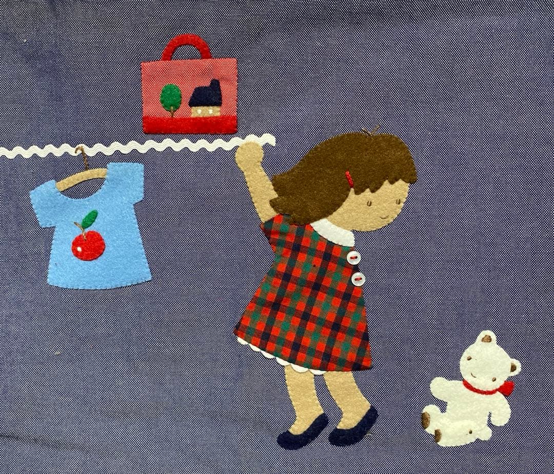 taro ☆新品未使用☆ファミリア デニムバッグ 青 女の子