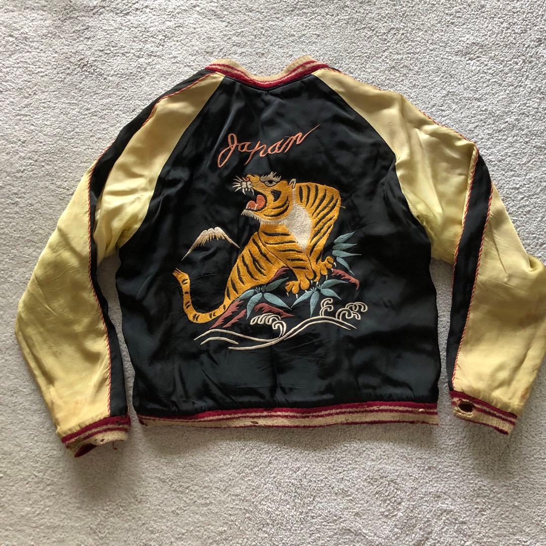 スカジャン　東洋　リバーシブル　L