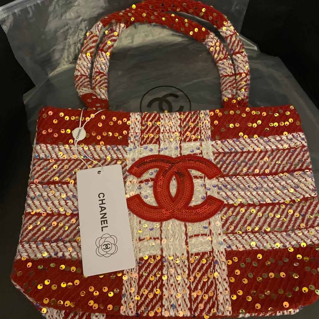 CHANEL スパンコール トートバッグ ノベルティ - メルカリ