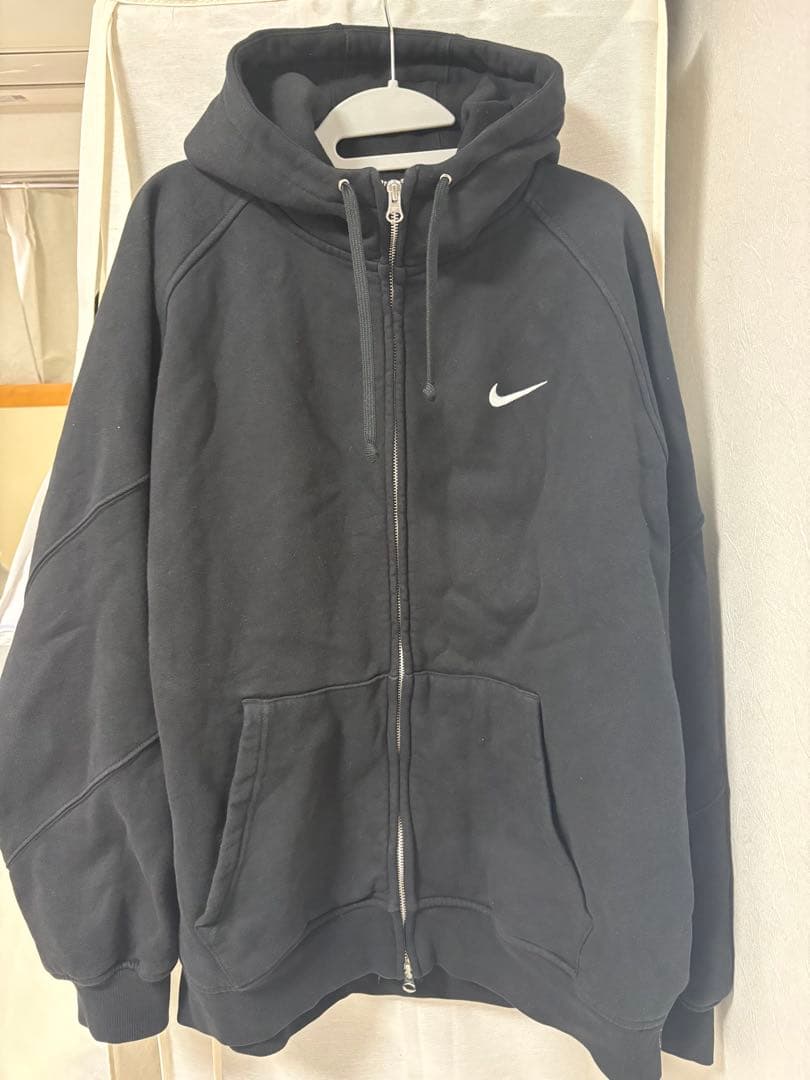 Nike Supreme ブラック ジップアップ パーカー L - メルカリ