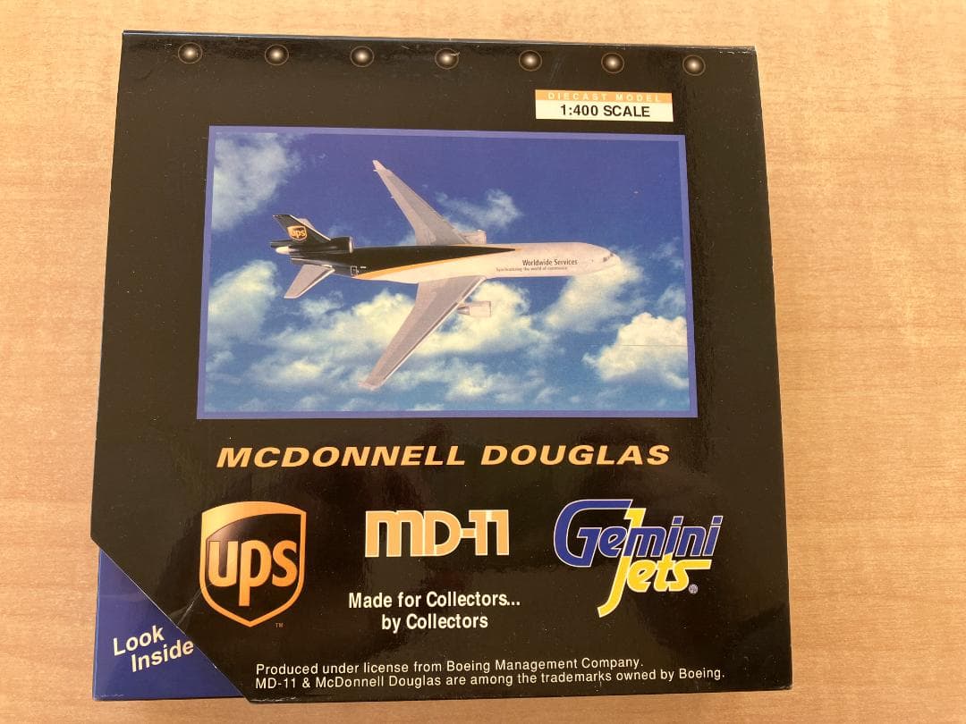 貨物機模型　UPS　MD-11F　1/400　　　　　く Gemini Jets 1:400 McDonnell Douglas MD-11F: UPS WorldWide Services