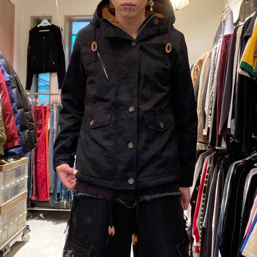 TETE HOMME M y2k アーカイブ ボア カモフラ マウンテンパーカー