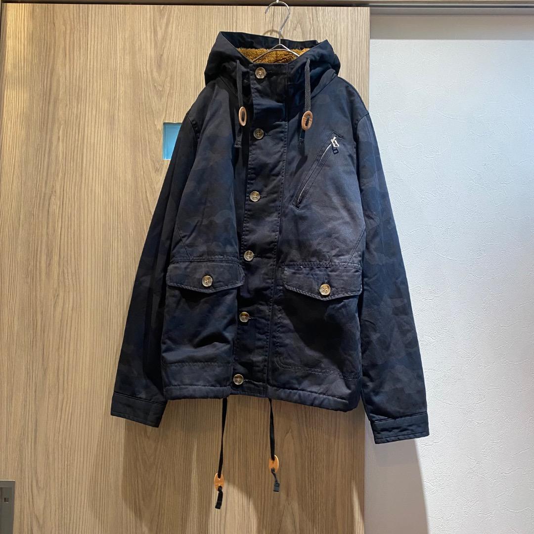 TETE HOMME M y2k アーカイブ ボア カモフラ マウンテンパーカー