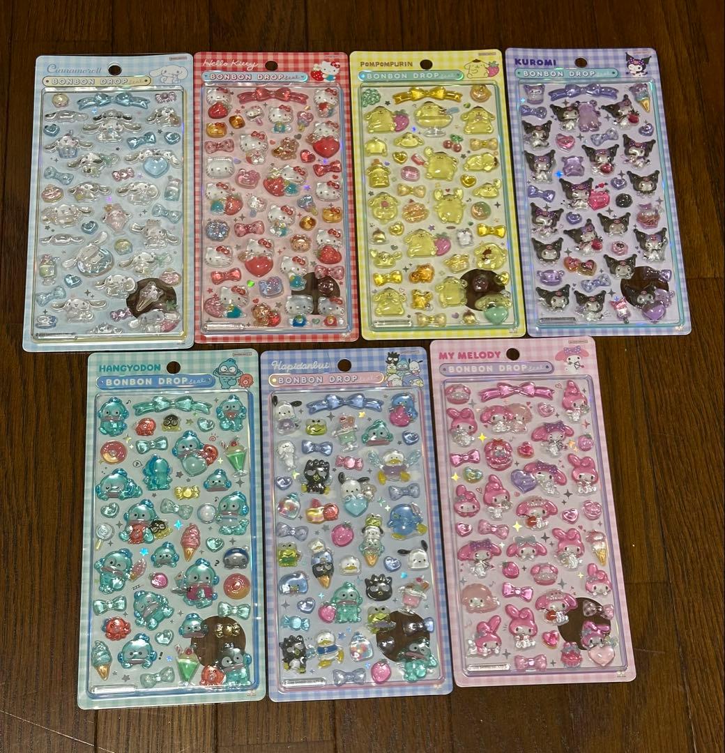 【確実正規品】サンリオ•ちいかわボンボンドロップ シール 10セット