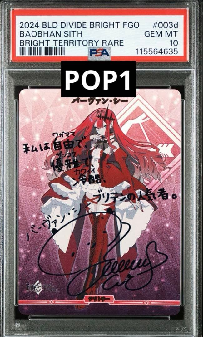 ビルディバイド　ブライト　バーヴァンシー　bt psa10 サイン　FGO ビルディバイドブライト FGO バーゲスト BR サイン ワイルドルール