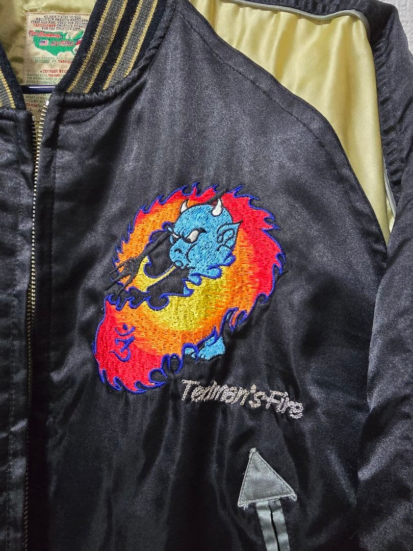 こうせいくん様専用テッドマン、スカジャン、バック刺繍、 - メルカリ