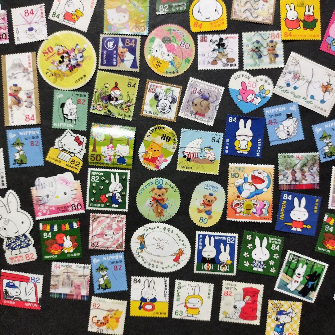使用済み日本切手 色々なキャラクター 100枚 - メルカリ