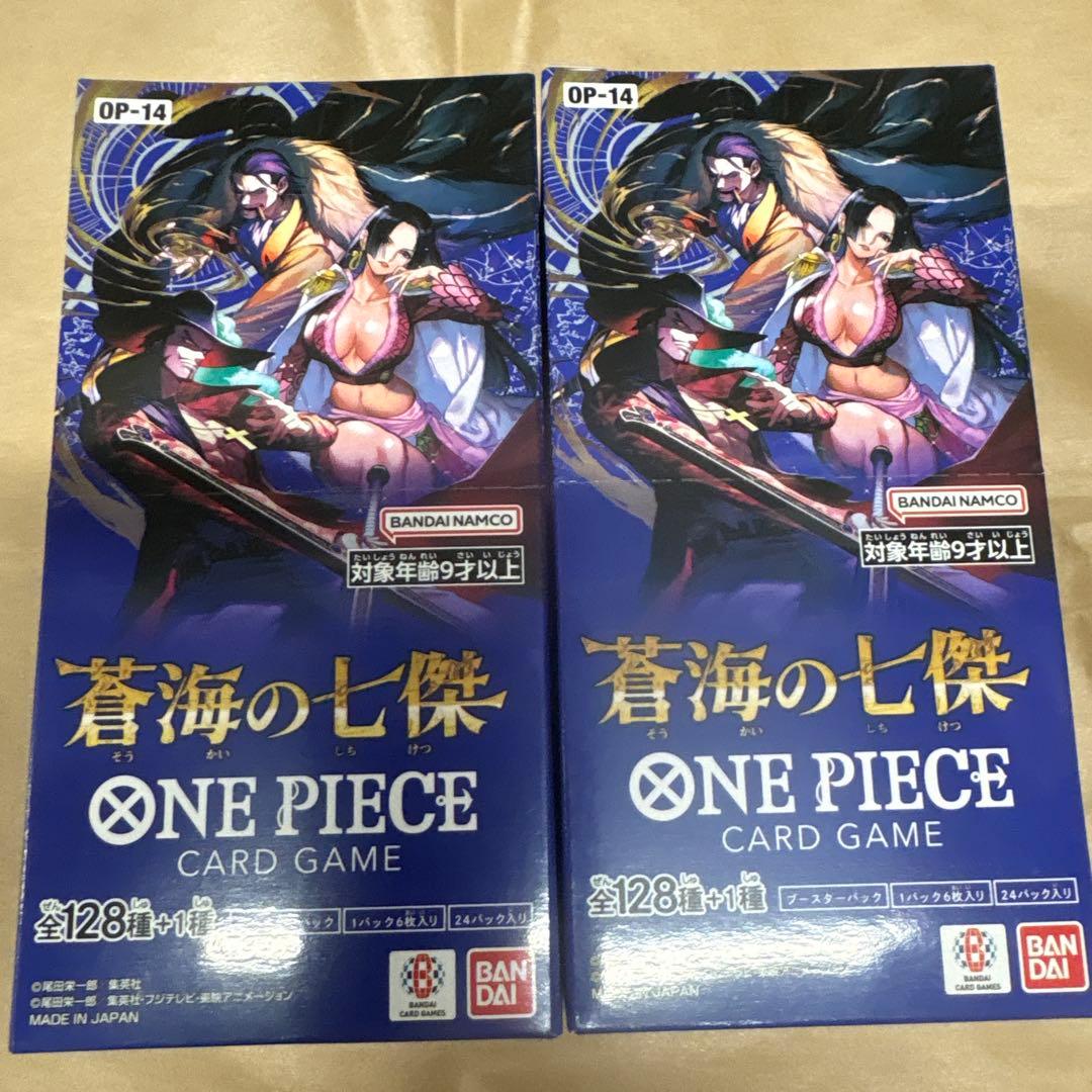 新品未開封のテープ付き。蒼海の七傑 ONE PIECEカードゲーム