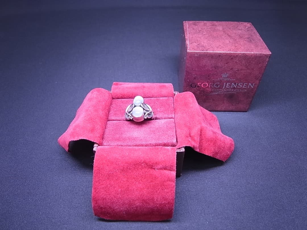 ジョージジェンセン ムーンライト ブロッサムリング ブルームーンストーン