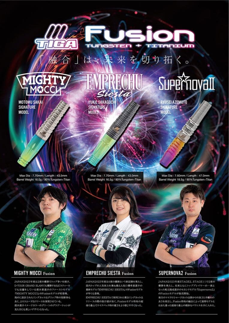 新品未使用 マイティモッチフュージョン 坂井素選手 ソフトダーツ