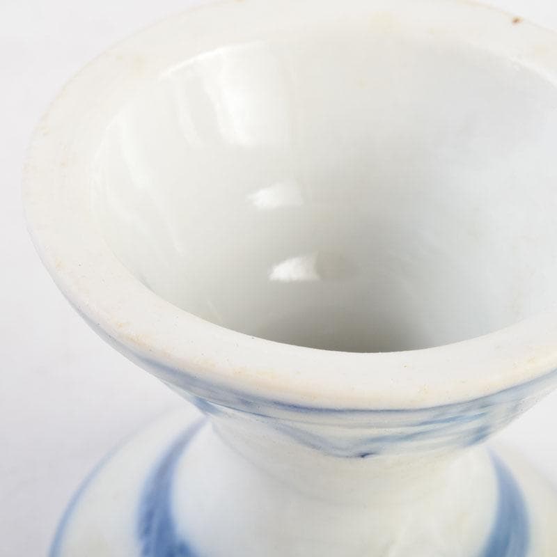 茶道具 京焼 河合瑞豊作 染付 千切蓋置 共布共箱 V 8804 - メルカリ