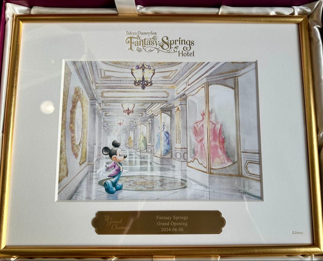 ファンタジースプリングスホテル　グランドシャトー　アートフレーム 超レア】ディズニーシー ファンタジースプリングスホテル グランド