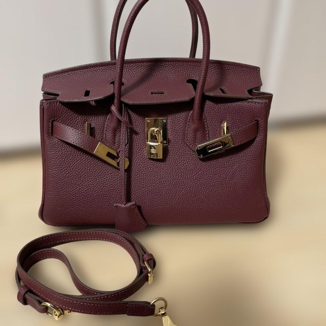 本革 バーガンディ レザー ハンドバッグ 楽天市場】レディースバッグ 本革バッグ レザー 本革 鞄 ワン