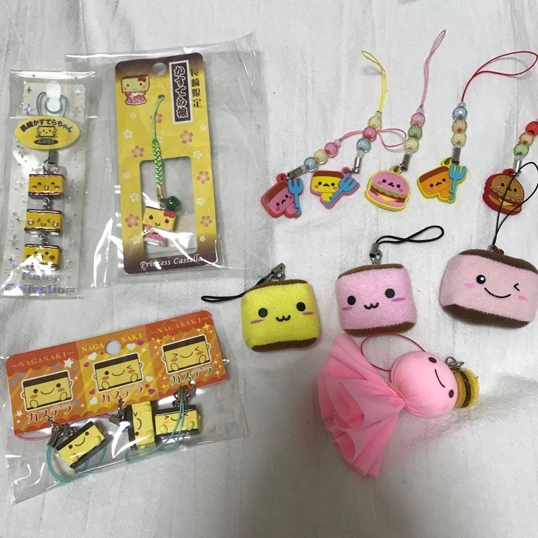 カステラ　ストラップ　まとめ売り　マスコット　ぬいぐるみ　カステラ娘