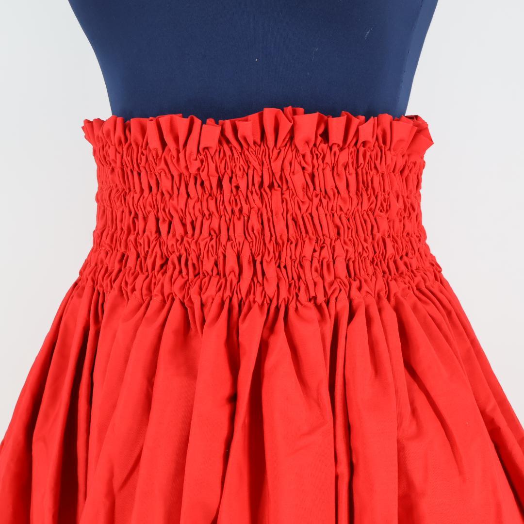 美品 フラダンス衣装】レッド Tahiti Imports パウスカート 花柄