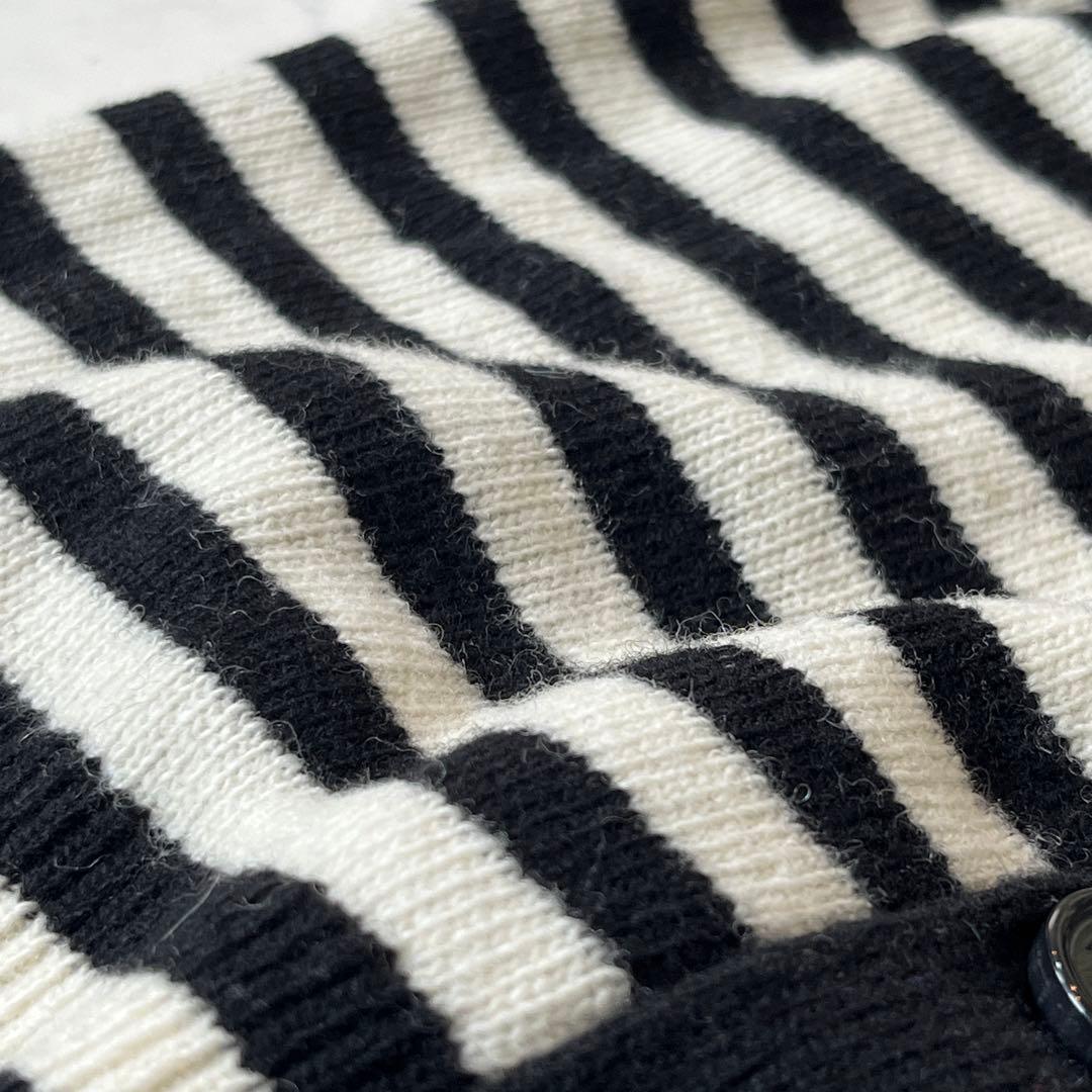 美品 marimekko ウニッコ ボーダー ニットカーディガン ユニセックス