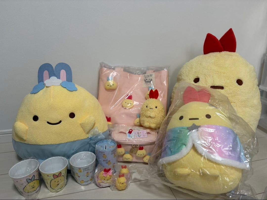 すみっコぐらし しっぽずダイナー ぬいぐるみ あじふらいのしっぽ 13点