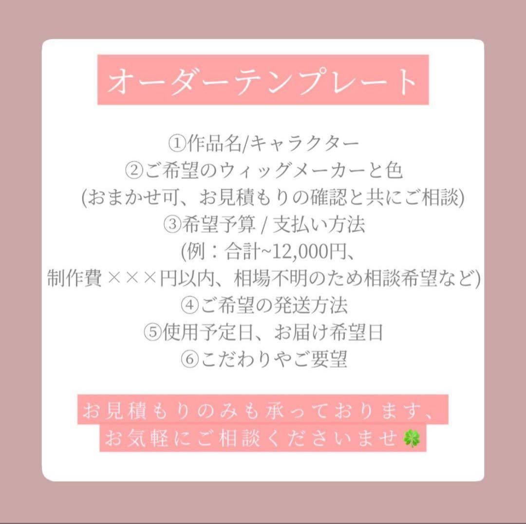 コスプレウィッグオーダー 専用ページ【結い上げ専用】忍たま乱太郎