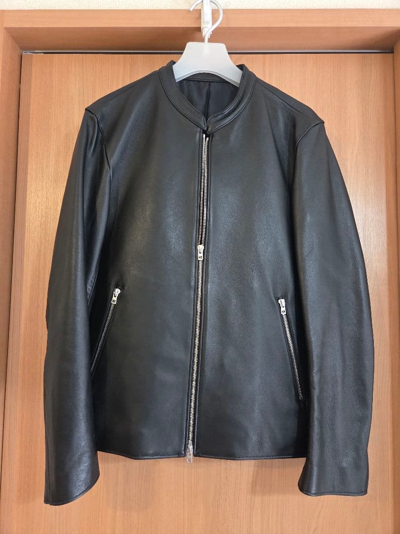 LIDNM シングルライダースジャケット ブラック メンズ L