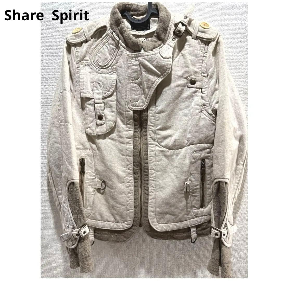 希少 Share Spirit シェアースピリット ミリタリージャケット