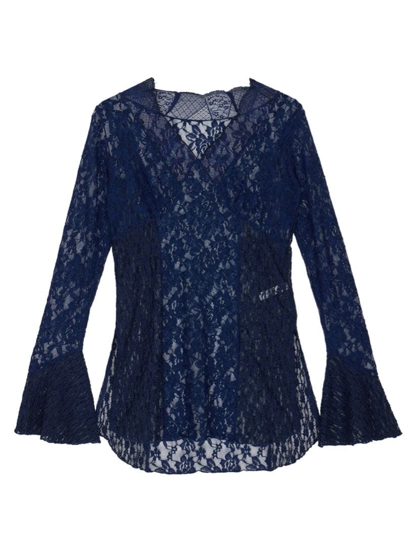 AMERI COMBINATION LACE TOP 2025AW新色