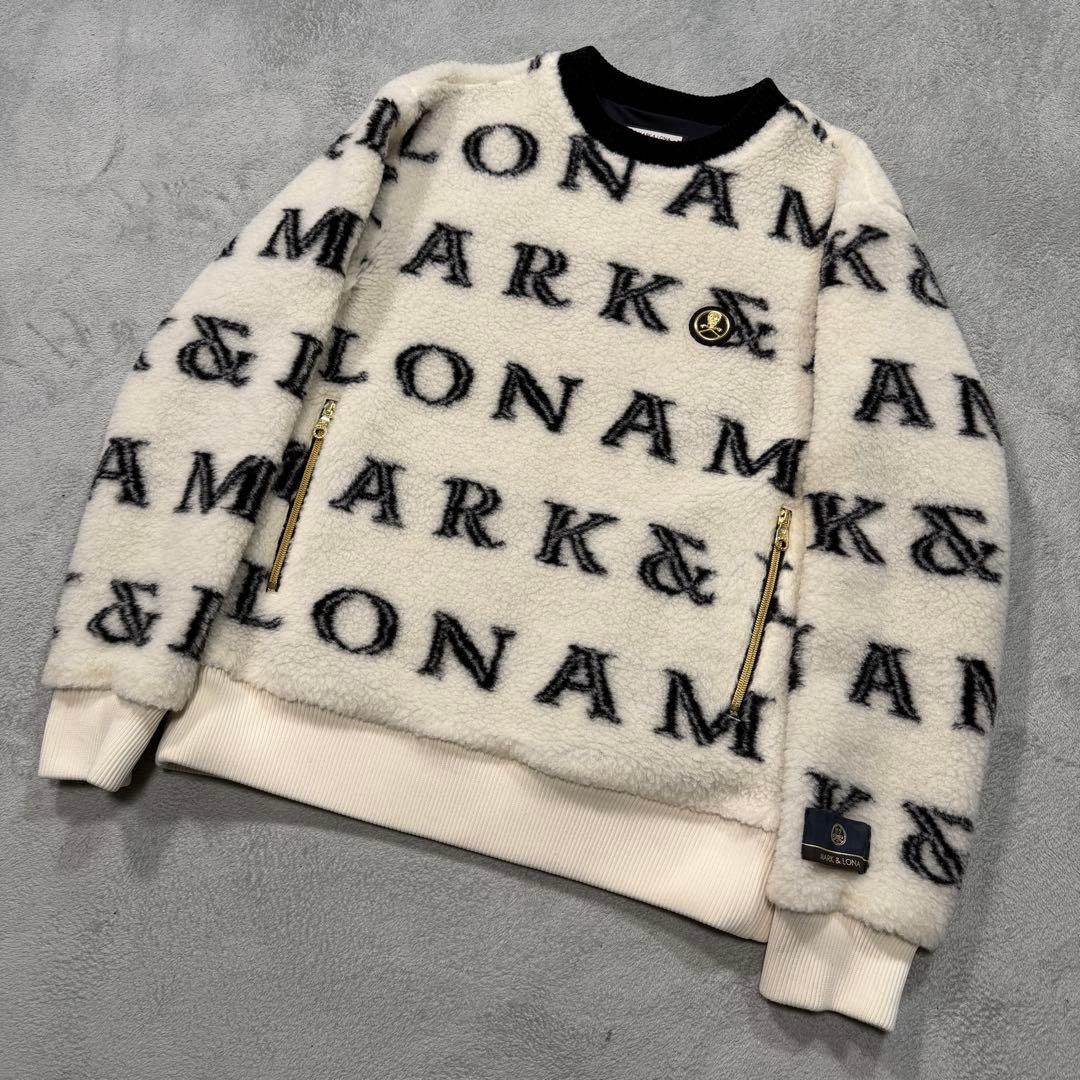 マークアンドロナ　ボアジャケット　ゴルフウェア MLM-1D-AC08 48