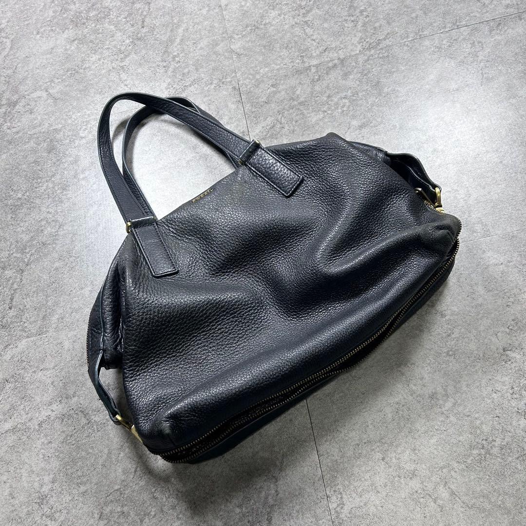 00s【archive】zip gimmick Boston bag/Y2K/革 - メルカリ