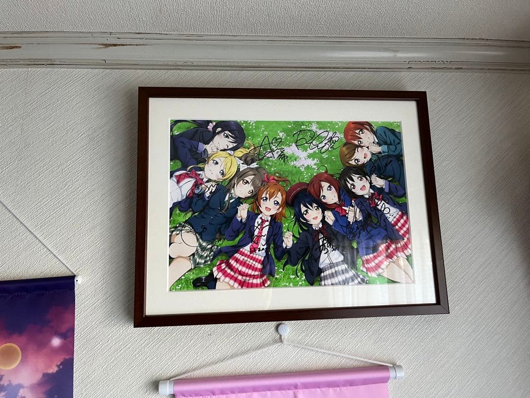 【期間限定値下げ】ラブライブ μ'sキャスト9人直筆サイン入り複製原画