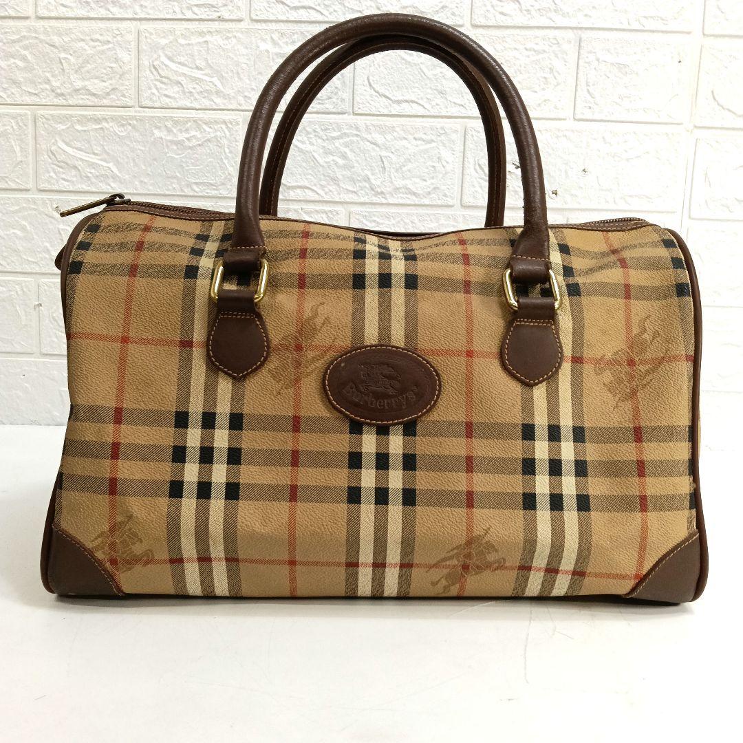 Burberrys チェック柄 ボストンバッグ上19