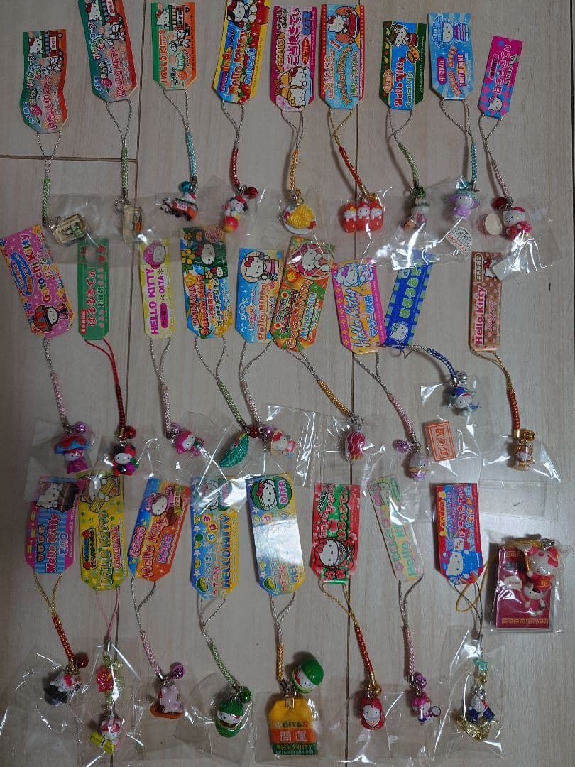 ご当地キティ 根付け ストラップ 27点セット