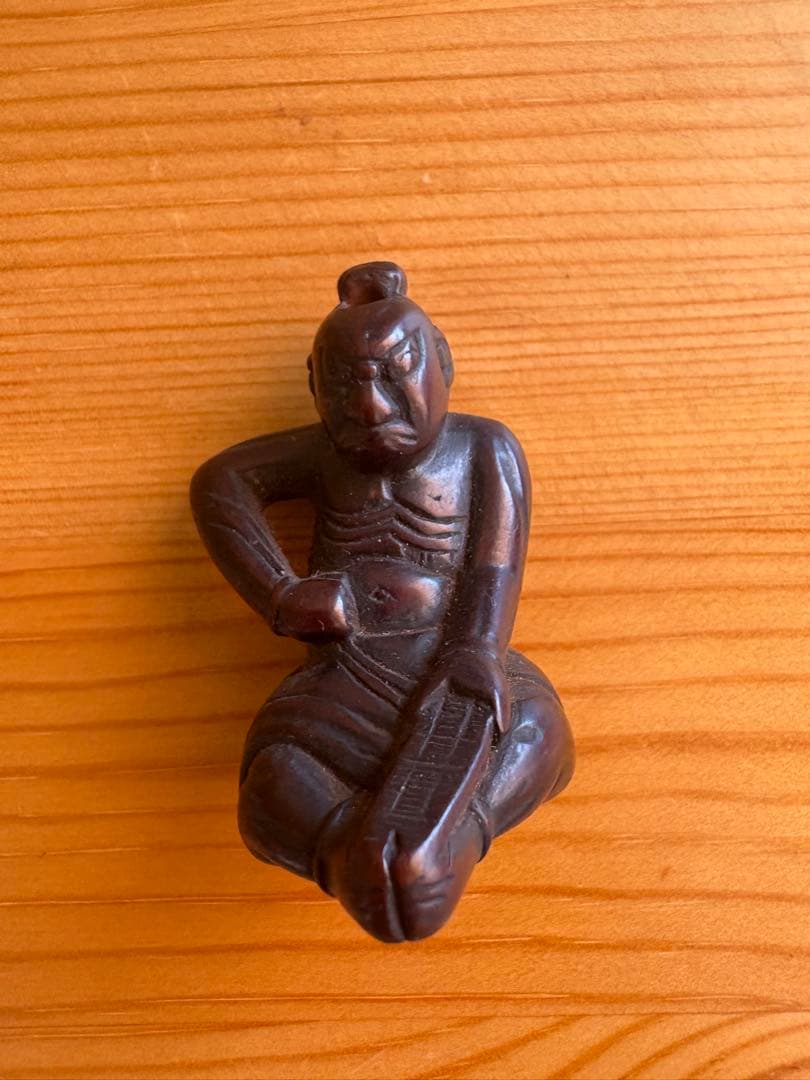 木製彫刻 根付　人物　希少品