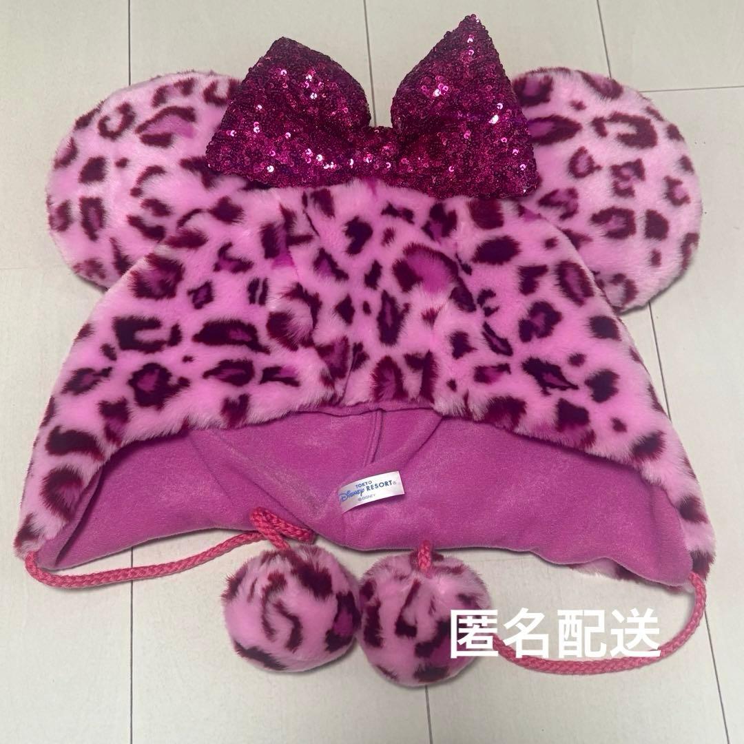ディズニー ファンキャップ ヒョウ柄 豹柄 ピンク - メルカリ