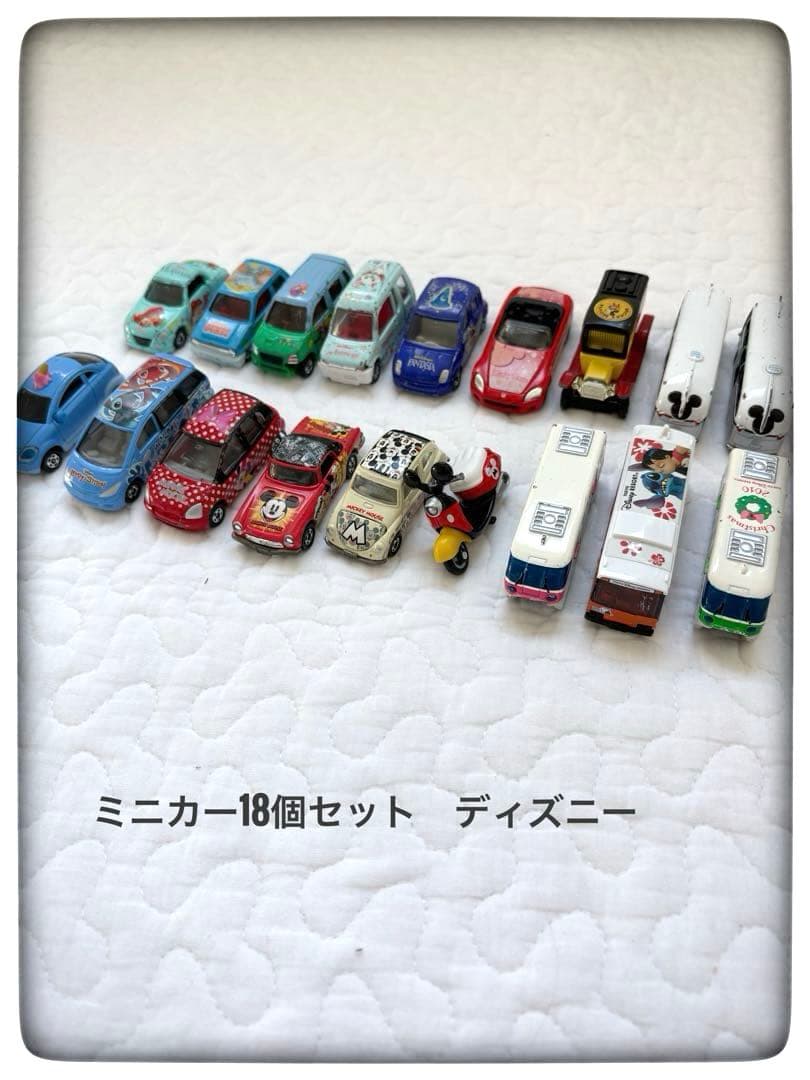 ミニカー18個セット ディズニー トミカ まとめ売り - メルカリ