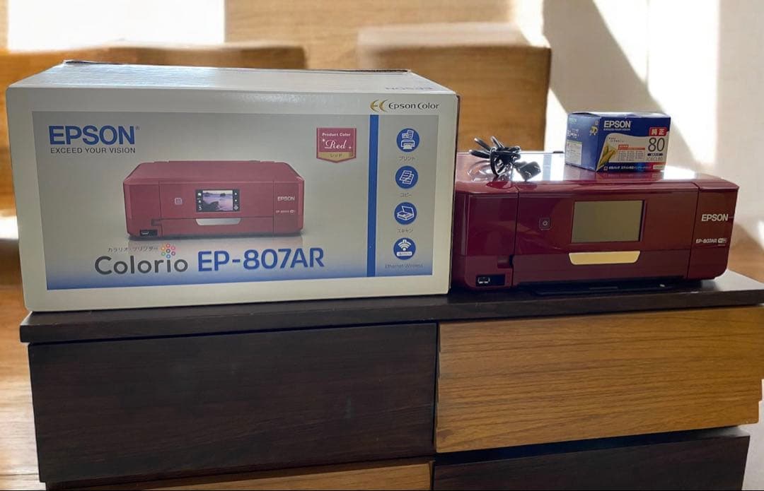 【エプソン】EPSON EP-807AR プリンター　複合機　インク付　ジャンク Yahoo!オークション - 1円【ジャンク】EPSON エプソン/複合機/EP-807AB