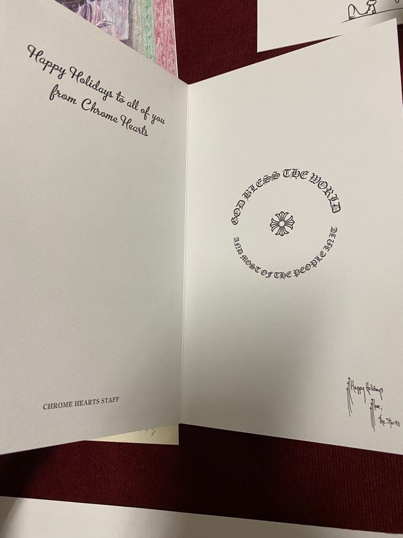 クロムハーツ☆クリスマス ホリデー メッセージカード ポストカード