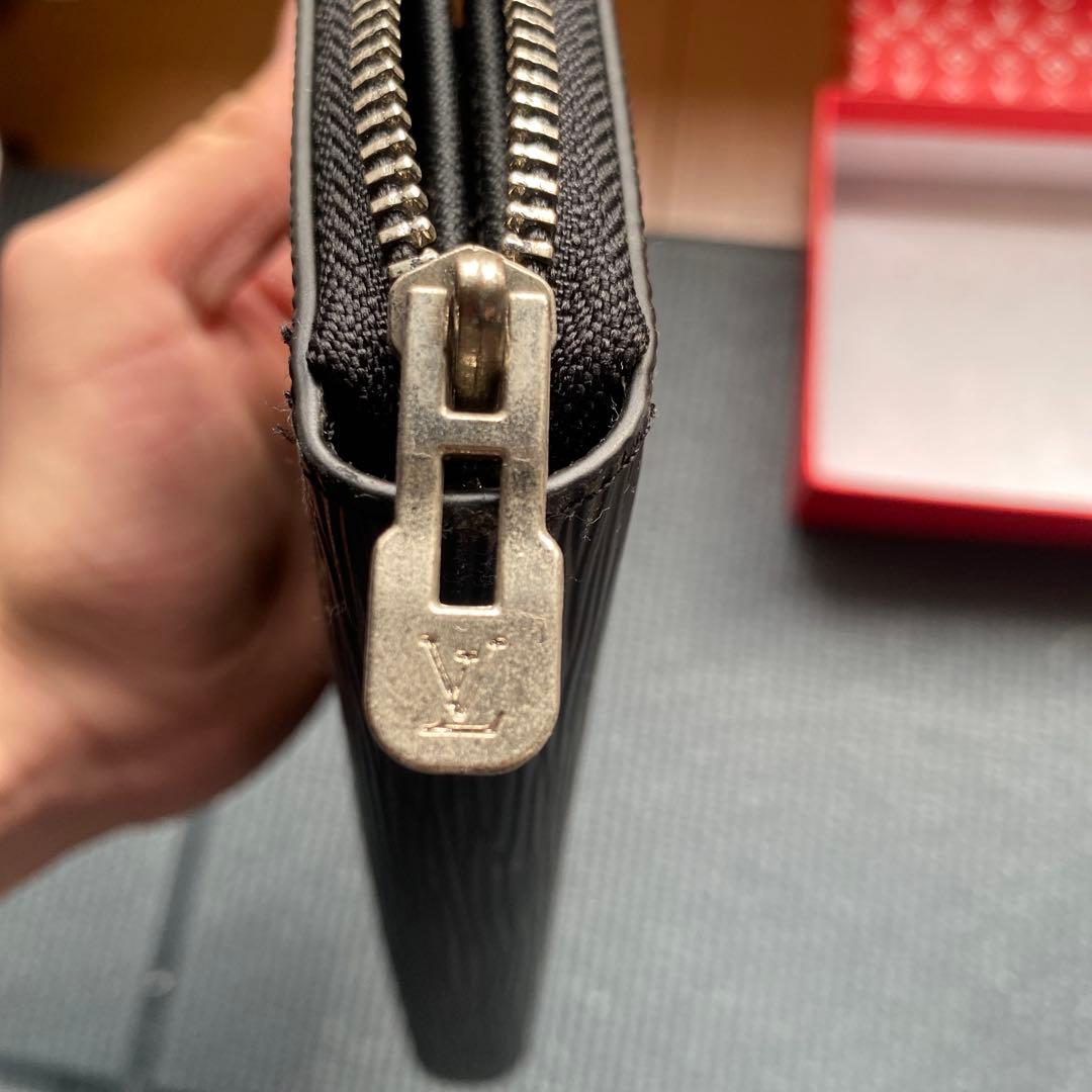 Louis Vuitton x Supreme 長財布 ブラック - メルカリ