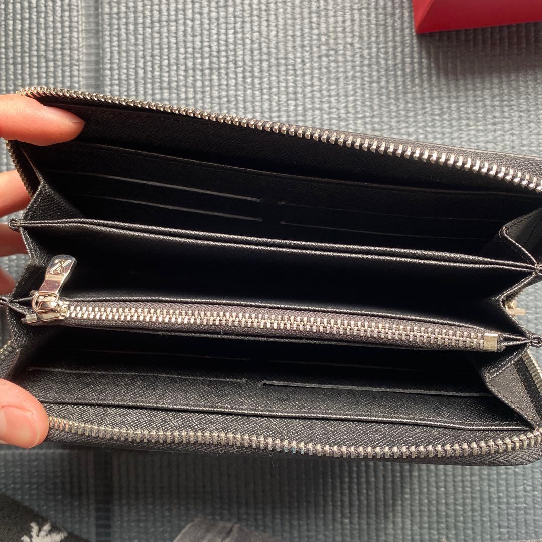 Louis Vuitton x Supreme 長財布 ブラック - メルカリ