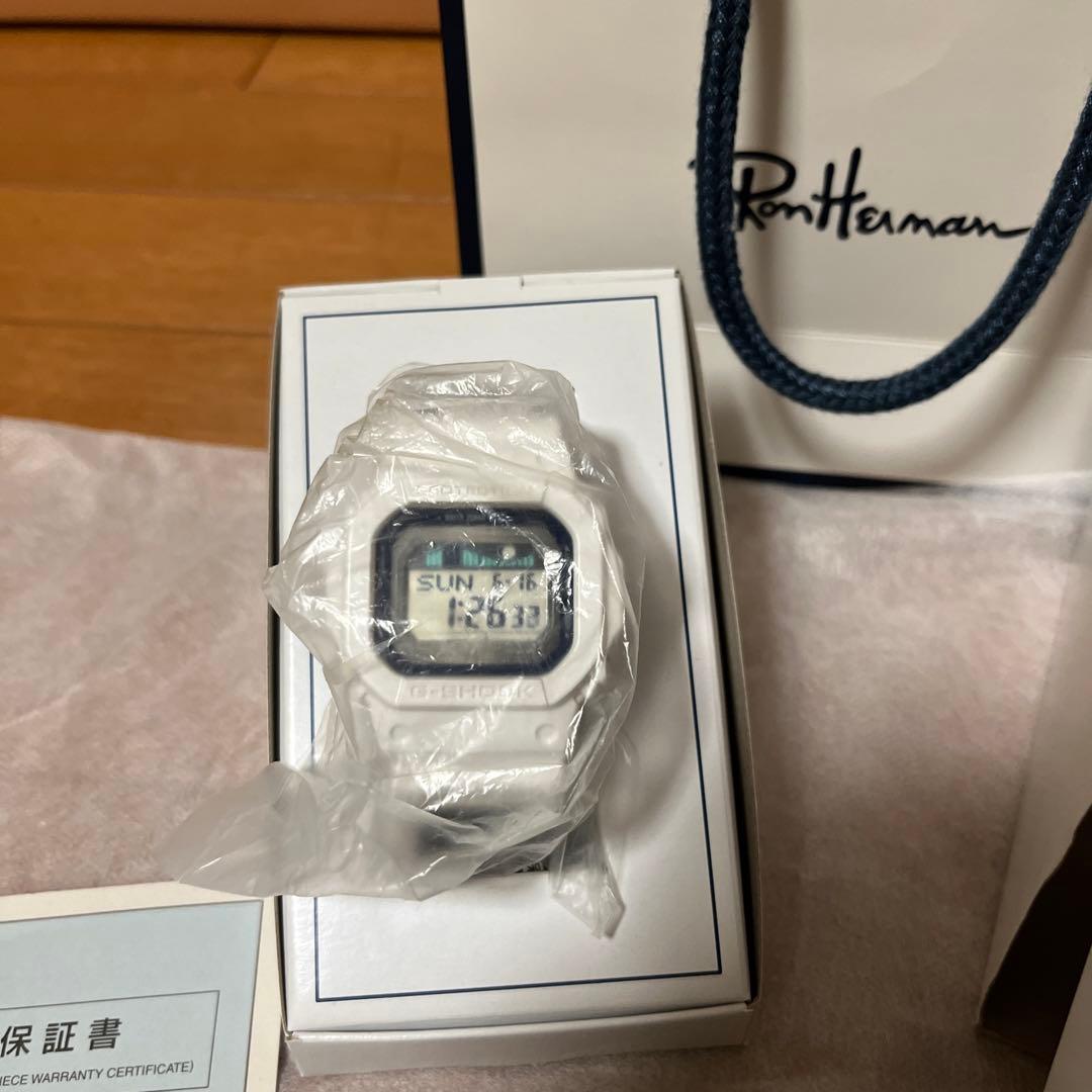 Ronherman × G-SHOCK ロンハーマン 限定 ホワイト×ブルー - メルカリ