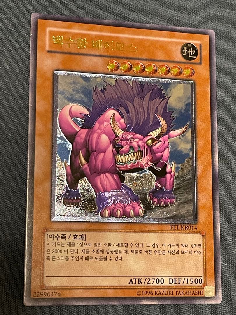韓国 遊戯王 百獣王ベヒーモス FET レリーフ - メルカリ