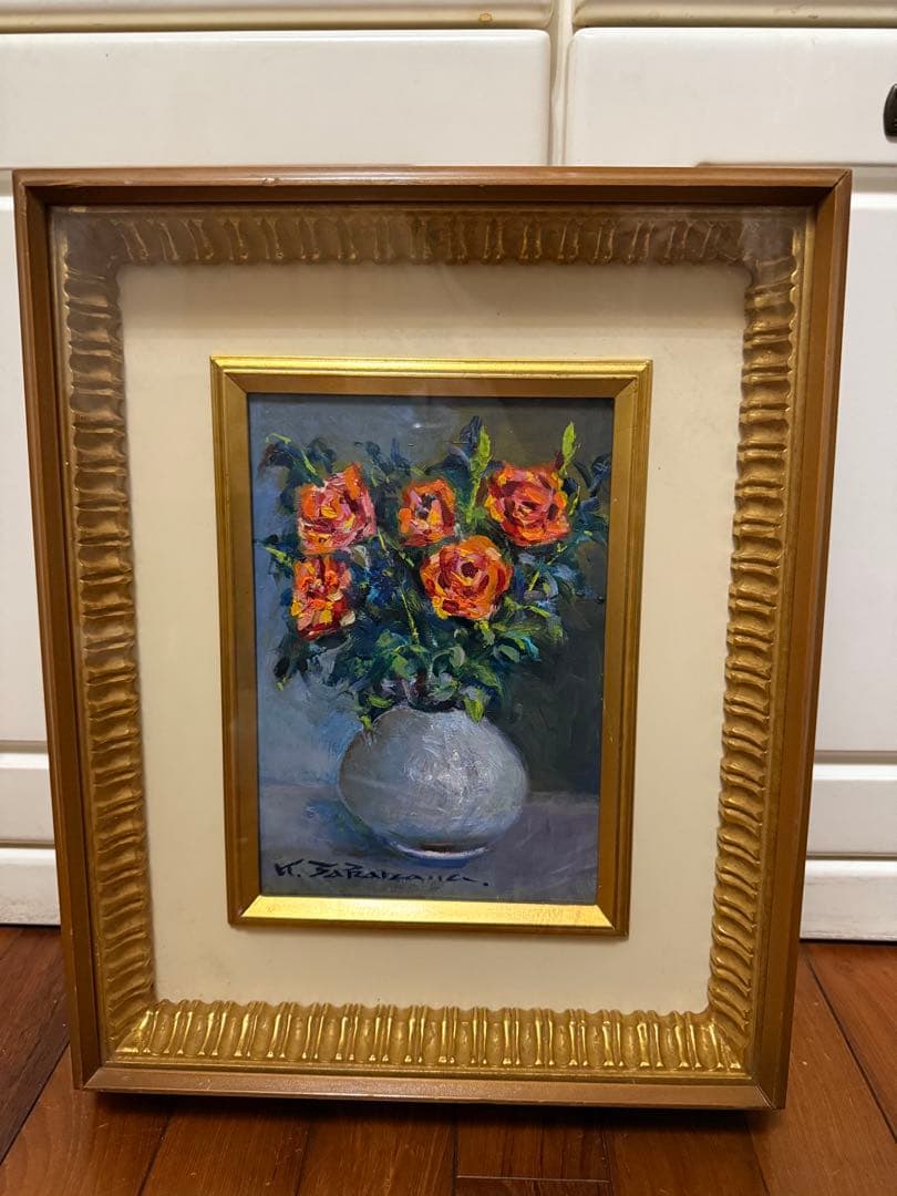 35.「花」髙橋一善 油絵