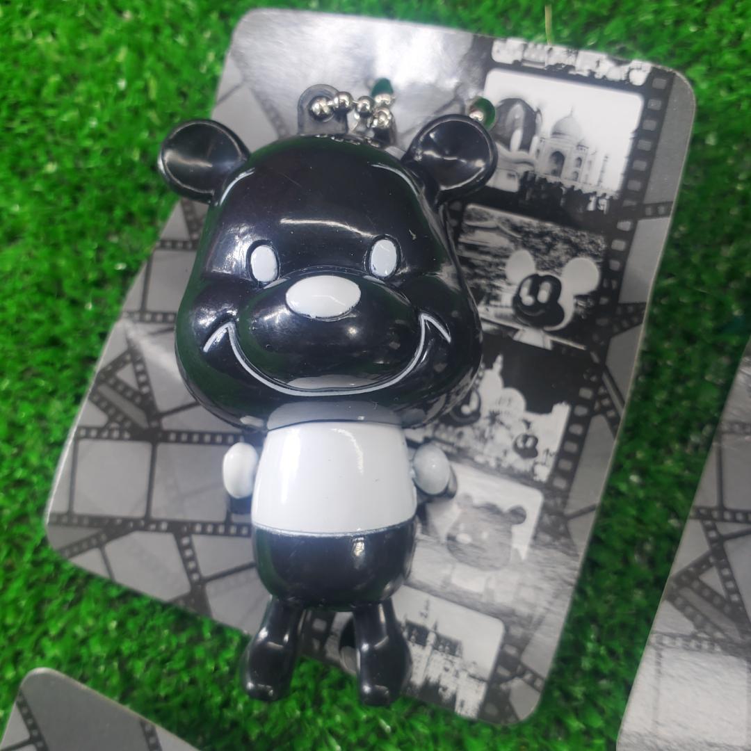 □ ディズニー モノクロ フィギュア ボールチェーン 6種 ミッキー