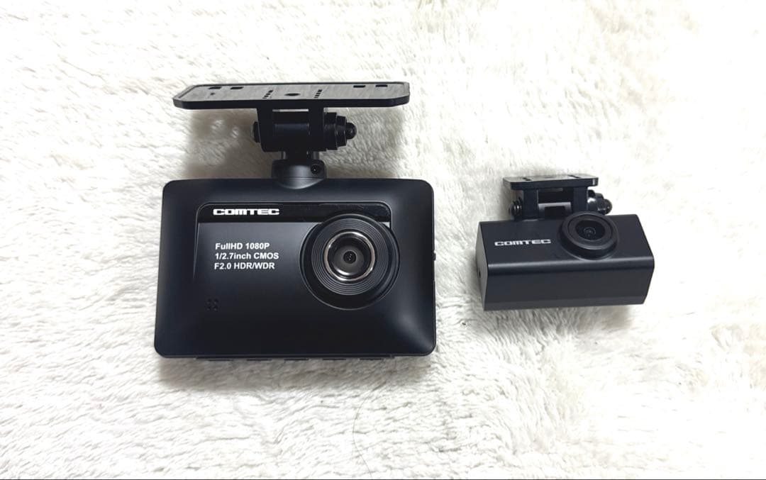 コムテック ZDR-015 前後カメラ ドラレコ フロント リア 美品