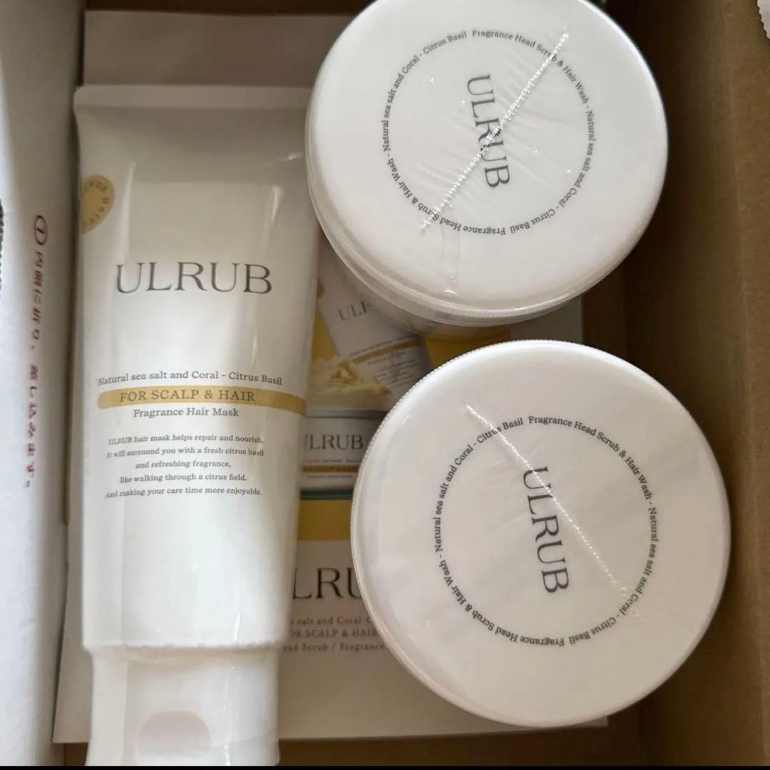 ULRUBのスカルプ&ヘアスクラブ2個　 ヘアマスク1個 Amazon | ULRUB ウルラブ 【スパ体験】 ヘッドスクラブ 200g