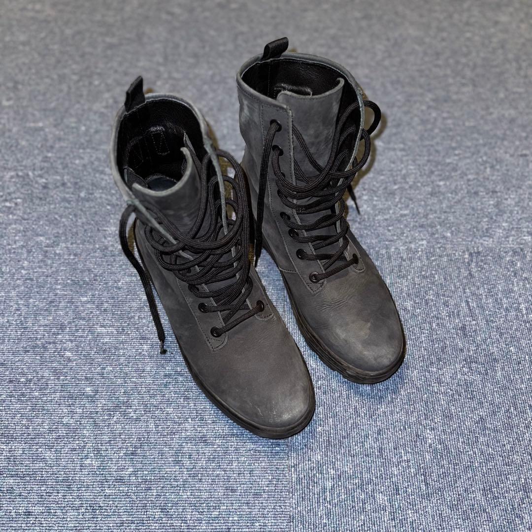 イージー　アディダスグレーレザーミリタリーブーツ SEASON 5 27.0cm
