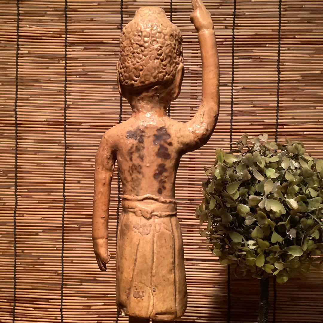 古玩・明治期「釈迦誕生仏」天上天下唯我独尊・諸行無常・一切皆苦