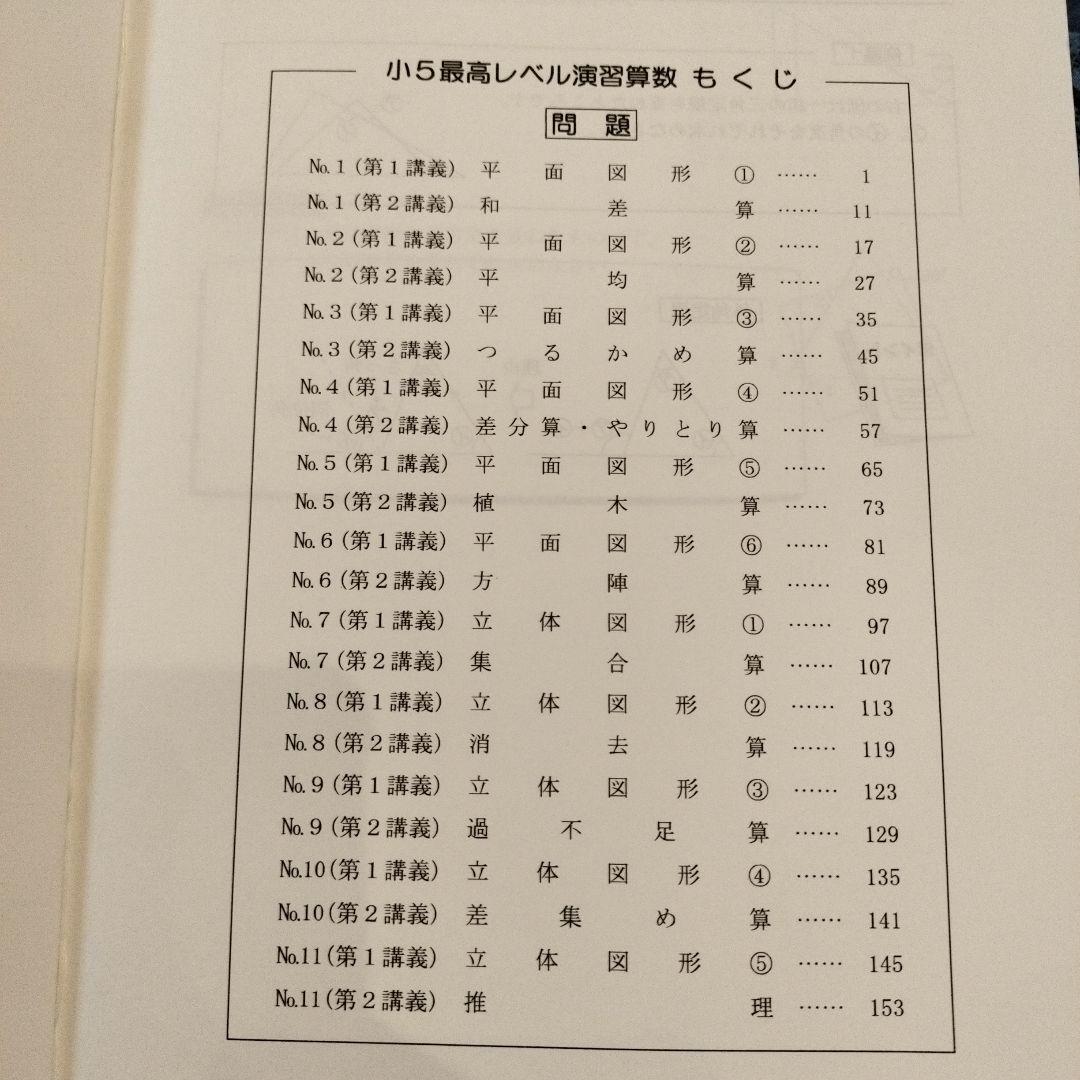希学園 最高レベル演習 5年生 算数 - メルカリ